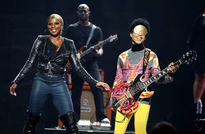 Mary J. Blige Porn - Prince and Mary J. Blige perform onstage during the 2012 iHeartRadio Music  Festival at the MGM Grand Garden Arena on Sept. 2012 in Las Vegas, Nev.