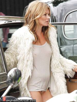 Kate Moss Porn - Kate Moss Sans Bra and Sans Panties in London - ZB Porn