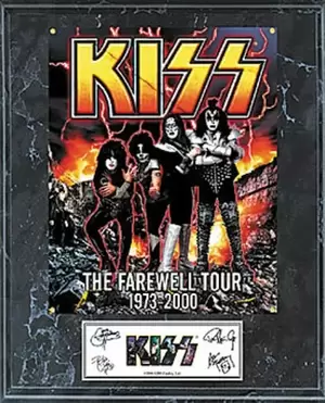 Dennis Pandoras Box Porn - KISS WALL PLAQUE - FAREWELL TOUR - WITH SIGNATURES - 35x45cm - USA 2000  -V285202 EUR 120,00 - PicClick FR