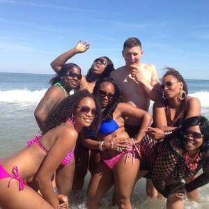 bbw nude beach couples - I got a chance to see my brother on the 4th of July and he showed me his  picture from black biker week at myrtle beach : r/funny