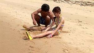 japanese amateur beach - Amateur skinny Japanese girl makes love with boyfriend on beach rocks |  AREA51.PORN