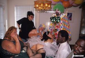 German Fetish Porn Midget Clown - A man, dressed as a clown, receiving fellatio from a midget dressed as a  ballerina, while a man dressed as a baby watches. : r/WTF