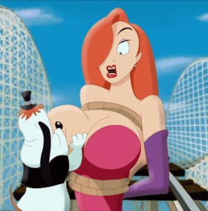 Jessica Rabbit Breasts - Rule 34 - animated arms behind back bestiality bondage breast sucking  cageraptor disney droopy female furry human jessica rabbit male nipple suck  nipple sucking straight who framed roger rabbit | 1443352