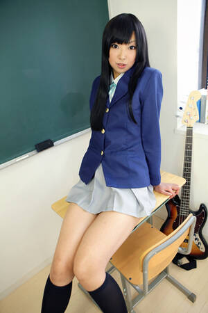 K On Cosplay Porn - Cosplay image] K-On! Akiyama Mio is going to take off the clothes more and  more underwear!!! [46 Photos] - Hentai Cosplay