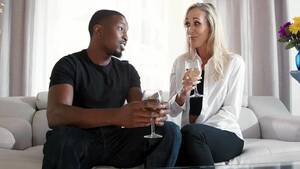 drunk blonde sucks black - Blonde MILF Brandi Love sucking the huge black prick - Porn Movies - 3Movs