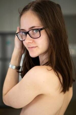 brunette glasses group sex - Brunette in glasses Eva May strips naked and spreads her hairy pussy |  SexPin.net â€“ Free Porn Pics and Sex Videos