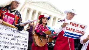 Black Men Porn Star Brian Baker - Supporters of Masterpiece Cakeshop baker Jack Phillips see it as a case  about religious freedom or