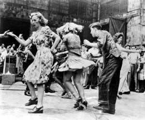 Jitterbug Dance Porn - Lindy hop dancers influenced girls to use short dresses & comfortable close  to dance.