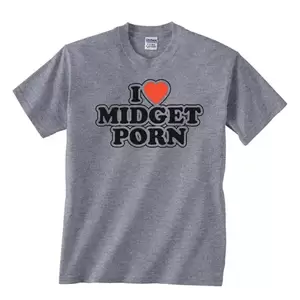 College Midget Porn - I HEART MIDGET PORN funny gag gift offensive high school college humor  T-Shirt | eBay