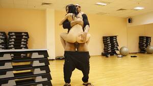 homemade fitness porn - Teenie in gym hard fuck session, outdoor sex