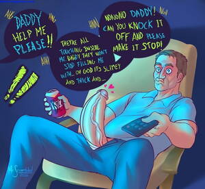 Daddys Lap Porn Cartoons - Poltergeist Party - Hentai Comics