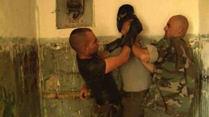 Bondage Army - ARMY GUY TIED UP AND FISTED gay porn video on Darkcruising