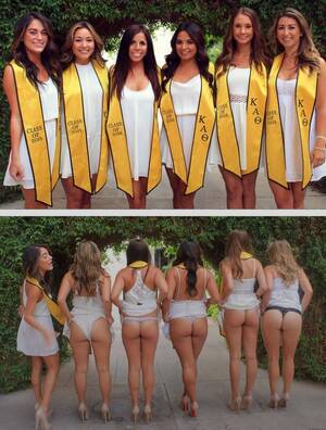 graduation flashing upskirt - NCAA College Initiations
