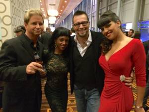 Anya Ivy Porn Dress Awards - ... Will Ryder, Anya Ivy, Axel Braun and Mercedes Carrera at the 2015 XBiz  Awards