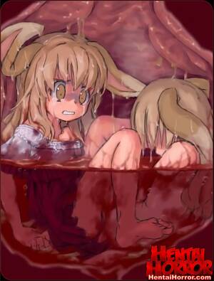 cat girl hentai monster fuck - SFW full color loli hentai horror vore art of two lolicon neko cat girls  digested in monster's belly in illustration. - Hentai Horror