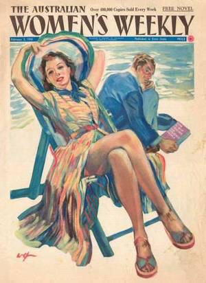 Jackie Jones Australian Amateur Porn - Cover artwork for the 3 February issue of the Australian Women's Weekly  magazine, Australia,