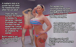 mature spanked captions - Wrestling with Mommy by WorldOfCFNM on DeviantArt