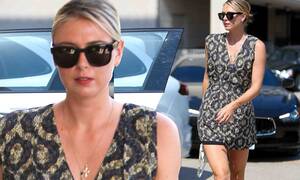 lucy liu upskirt maria sharapova - Maria Sharapova dons super short sundress as she steps out amid doping  drama | Daily Mail Online