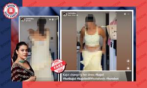 indian kajol nude - Video Purporting To Show Kajol Changing Outfit On Camera Is A Deepfake |  BOOM