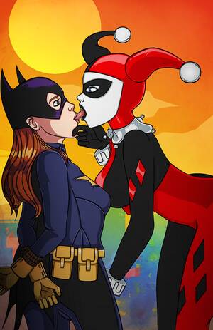Harley Quinn Batgirl Lesbian Comic Porn - Harley Tricks- Elmrtev (Batman) - Porn Cartoon Comics