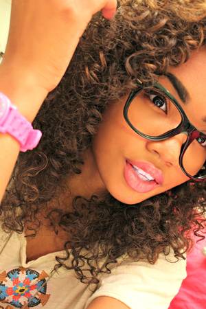 Curly Glasses Porn Ebony - Black is Beautiful