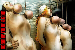 Hung By Tits Cartoon - Anime Bondage Tit Hang | BDSM Fetish