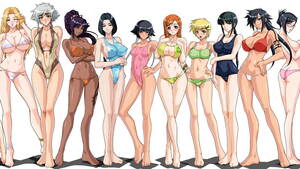 hot anime bikini sex - fantasy, girl, bikini, anime, bleach ...