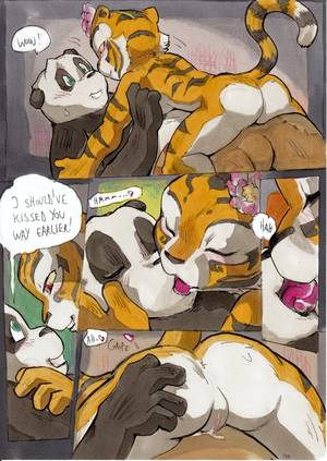 Kung Fu Panda Sex Naked - anthro comic daigaijin feline fur furry kung_fu_panda master_tigress nude  panda po pussy pussy_juice tiger
