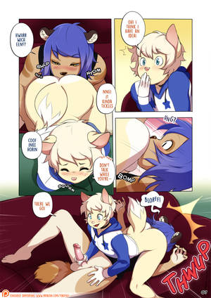 Girly Gay Furry Porn Comics - 2016 anal animal_genitalia animal_penis anthro ass backsack balls  blonde_hair blue_hair blush brown_fur canine clothing comic dean_
