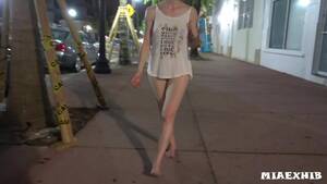 bottomless and barefoot - Mia Exhib: Casual walk bottomless and barefoot in public - Porn GIF Video |  nenyda.com
