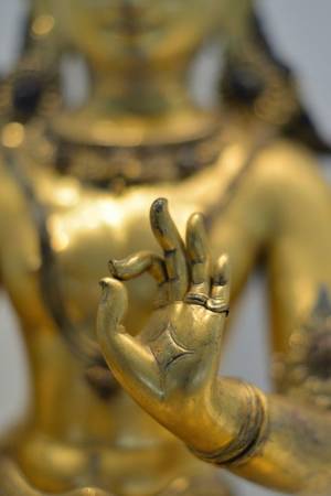Black Amateurography - Syamatara Mudra, Nepali sculpture