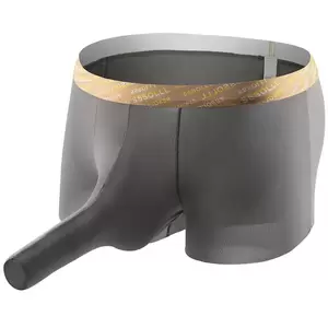 huge soft cock nude beach - Long Elephant Nose Boxer Briefs Soft Ice Silk Underwear Sexy Men Boxers  Shorts Mesh Breathable Cock Sleeve Porn Knickers - Boxers - AliExpress