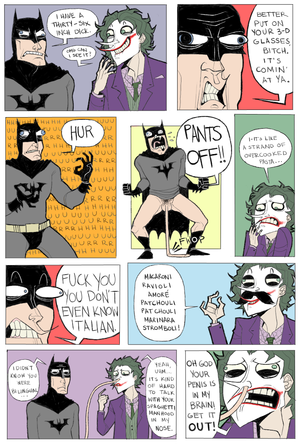 Joker Batman Gay Cartoon Porn - Rule 34 - batman batman (series) comic dc comics gay joker male male only  the dark knight yaoi | 312038