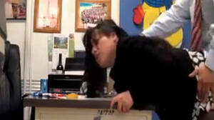 Brunette Bent Over Desk Porn - Brunette MILF bent over her desk and fucked - Porn300.com