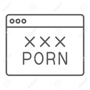 Adult Sex Graphics - Porn Thin Line Icon, Sex And Adult, Browser Sign, Vector Graphics, A Linear  Pattern On A White Background, Eps 10. Royalty Free SVG, Cliparts, Vectors,  and Stock Illustration. Image 134686682.