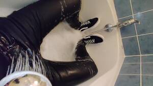 clothed shower - Fully Clothed Shower After Pissing Myself Multiple Times Porn Video - Rexxx