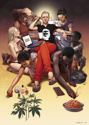 Men Slave Women Porn - Daniel Garcia Art Illustration Personal Slaves Capitalism Consumer Product Woman  Man Fashion Food Porn 6
