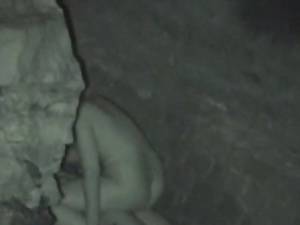 black sex voyeur - Voyeur amateur porn couple having sex in public park at night VIP