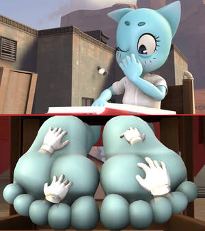 amazing world of gumball porn foot job - 262138 - safe, artist:theerobstar, nicole watterson (tawog), cat, feline,  mammal, anthro, plantigrade anthro, cartoon network, the amazing world of  gumball, 3d, barefoot, digital art, feet, fetish, foot fetish, foot focus,  hands, soles,