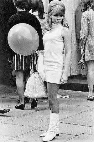 1960s Go Go Dress Sexy - Miniskirts - the dress, the go-go boots, hair, makeup - all so