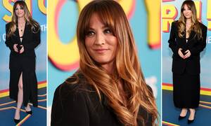 Kaley Cuoco Solo Porn - Kaley Cuoco teases cleavage at LA premiere of her new series Based On A  True Story | Daily Mail Online