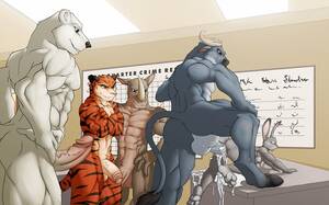 fursona cop gangbang - Judy Gets Gangbanged At The Station - Furry Fandom Sex