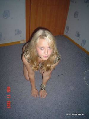 fuck my tiny ass - White haired teenage amateur with tiny ass poses in white bra and army  panties