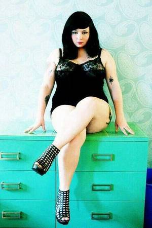 big fat pin up - I love when bigger girls are just as fierce and beautiful, or even more so!