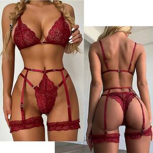 Hot Thong Lingerie - Sexy Costumes Garters Lace Lingerie Set Large V-neck Bra Thong With Size  Women Set Ladies Hot Erotic Underwear Porno Pajamas Set | Fruugo NO