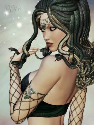 Beautiful Deadly Medusa Anime Porn - Through the eyes of Medusa - by on deviantART