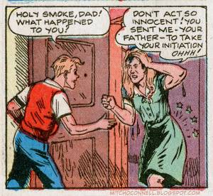 50s erotic cartoon sex - Mitch O'Connell: Sex in Comics! The top 100 strangest, suggestive and  steamy vintage comic book panels of all time!