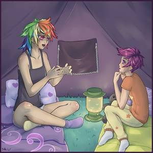 Mlp Scootaloo Porn Mom - Commission: Rainbow Dash and Scootaloo camping! by ~BillieW on deviantART