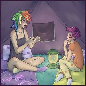 Mlp Scootaloo Porn Solo - Commission: Rainbow Dash and Scootaloo camping! by ~BillieW on deviantART