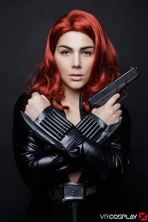 Black Widow Catwoman Porn - Experience the Avengers XXX cosplay porn parody featuring Captain America  fucking the tight pussy of Black Widow before he cums on her tits in 180 VR